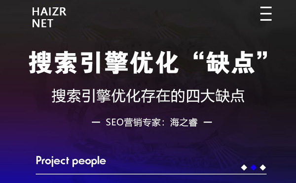網(wǎng)站做搜索引擎優(yōu)化存在的四大缺點